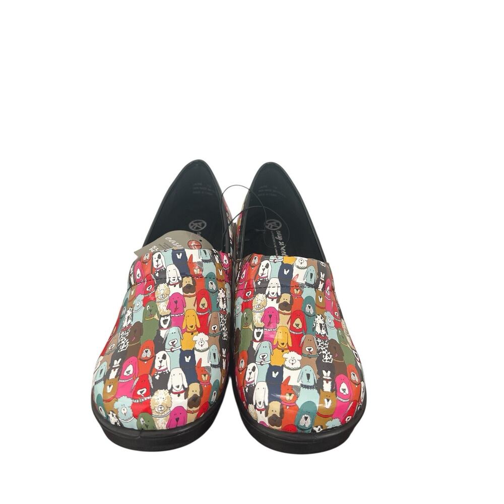 Easy Spirit Laurie Slip -Resistant Clogs Women’s Size 11-Fun Dog Print New - Picture 1 of 9
